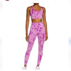 IVL Purple Tie-Dye Workout Set